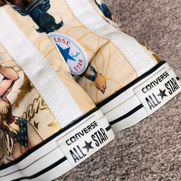 Wonder Woman Converse High Top Sneakers - Picture 7 of 13
